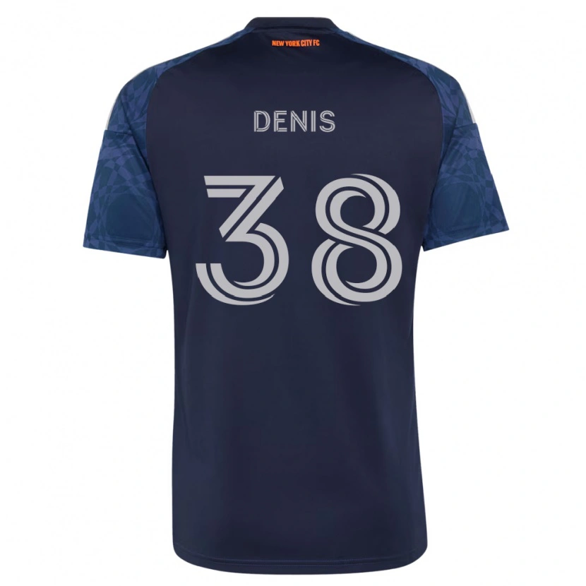 Danxenキッズジョン・デニス#38濃青白アウェイシャツ2026/27ジャージーユニフォーム