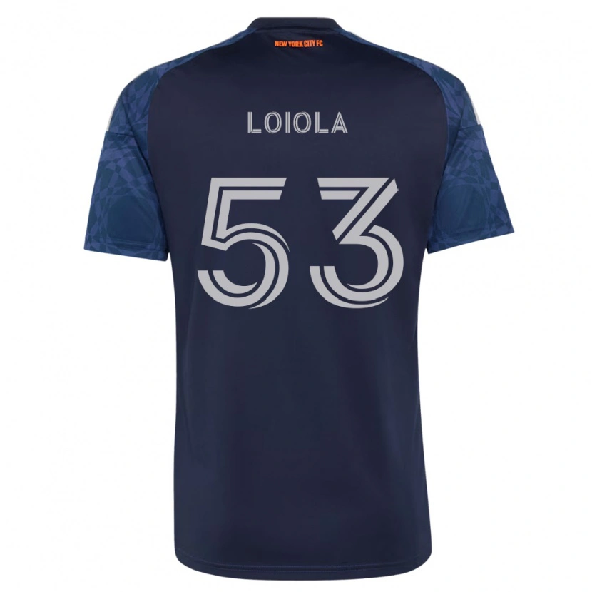 DanxenキッズJoão Loiola#53濃青白アウェイシャツ2026/27ジャージーユニフォーム