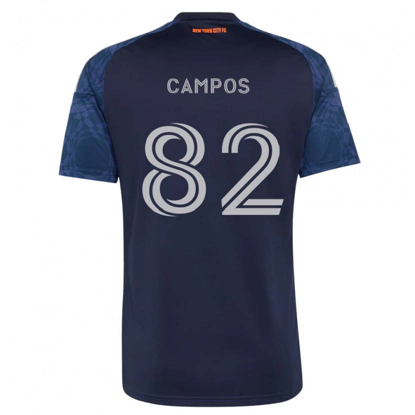 DanxenキッズAdonis Campos#82濃青白アウェイシャツ2026/27ジャージーユニフォーム
