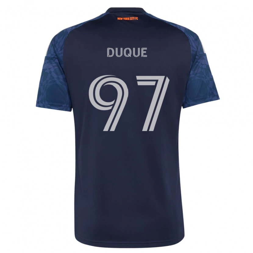 DanxenキッズDavid Duque#97濃青白アウェイシャツ2026/27ジャージーユニフォーム