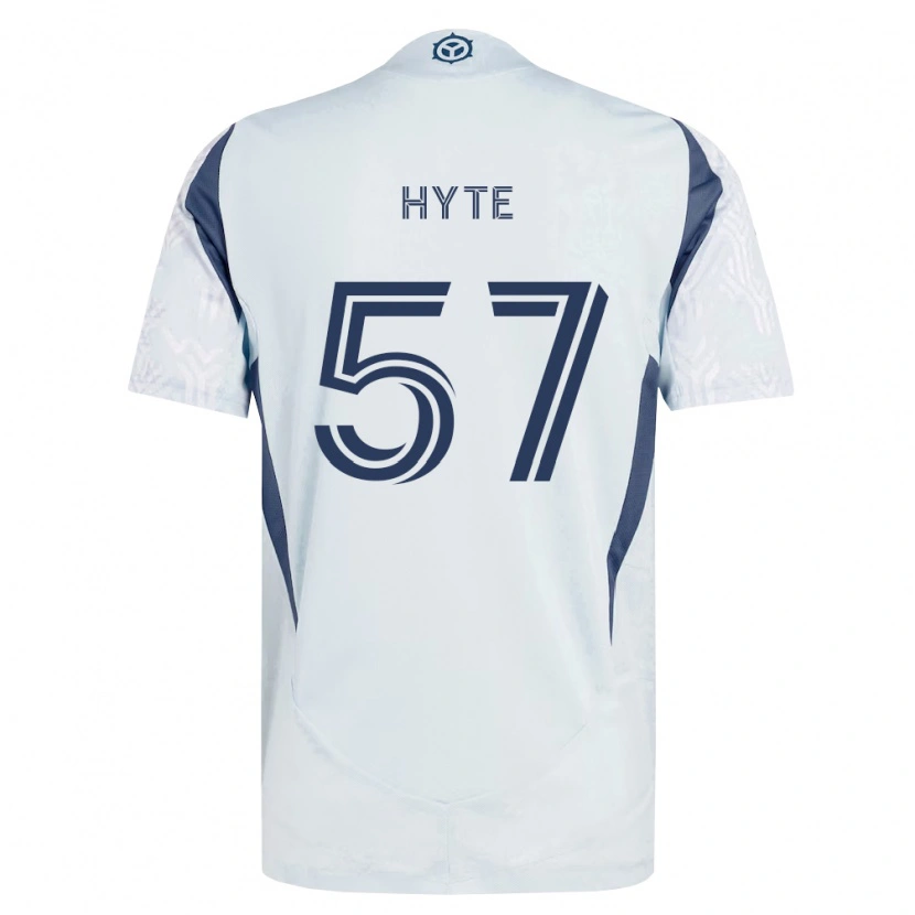 DanxenキッズDarris Hyte#57青灰色白アウェイシャツ2026/27ジャージーユニフォーム