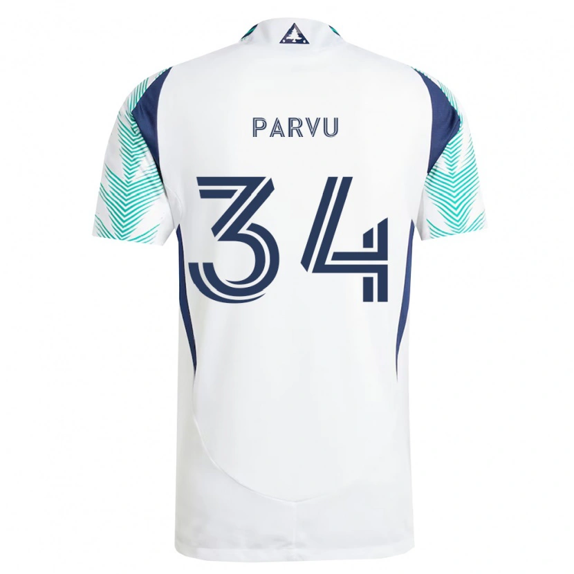 DanxenキッズAlexandru Parvu#34白紺薄緑アウェイシャツ2026/27ジャージーユニフォーム