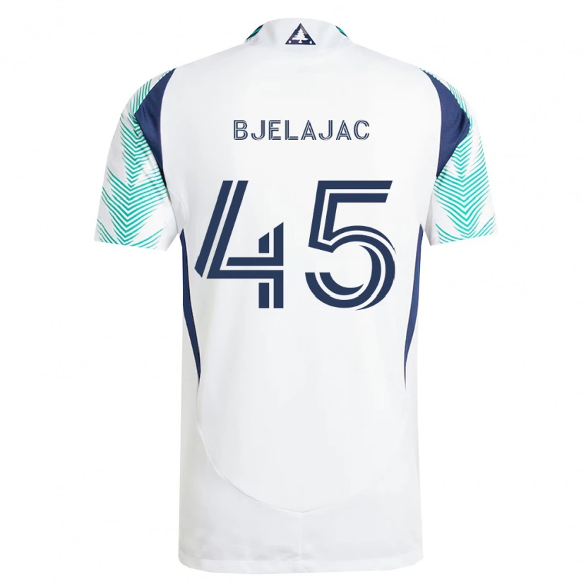 DanxenキッズAndrej Bjelajac#45白紺薄緑アウェイシャツ2026/27ジャージーユニフォーム