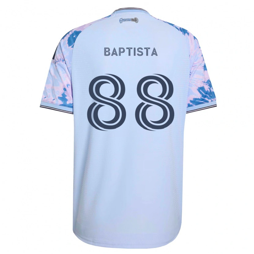 DanxenキッズDiogo Baptista#88ロイヤルブルー白黒アウェイシャツ2026/27ジャージーユニフォーム