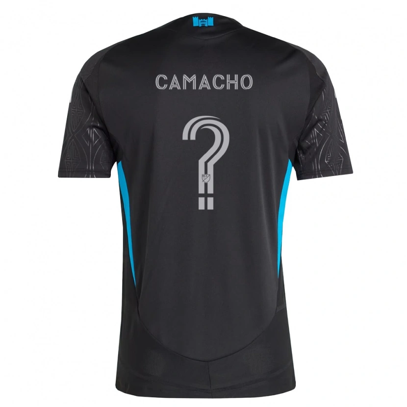 DanxenキッズJaydus Camacho#0黒白空色アウェイシャツ2026/27ジャージーユニフォーム