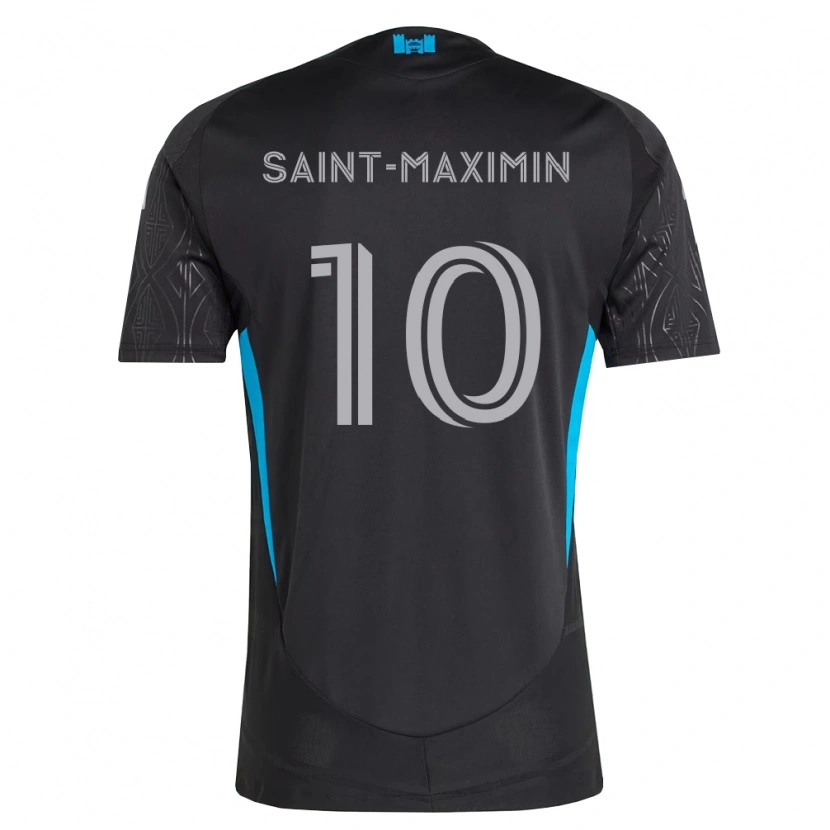 Danxenキッズアラン・サン＝マクシマン#10黒白空色アウェイシャツ2026/27ジャージーユニフォーム