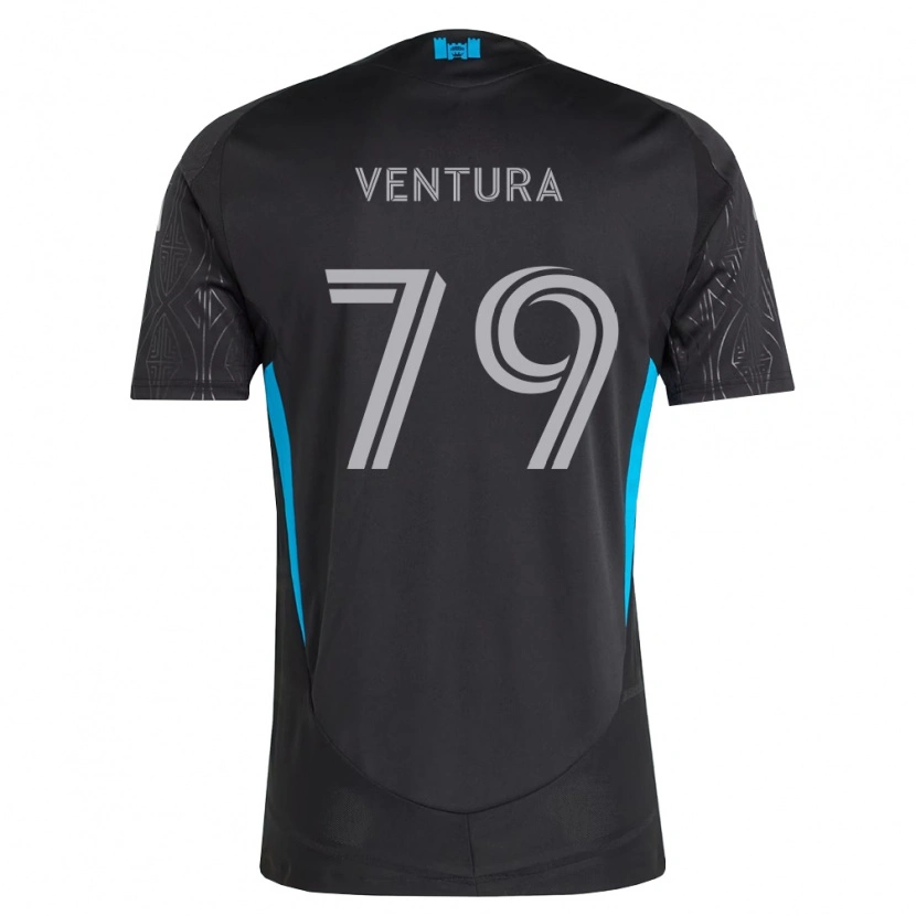 DanxenキッズSebastian Ventura#79黒白空色アウェイシャツ2026/27ジャージーユニフォーム