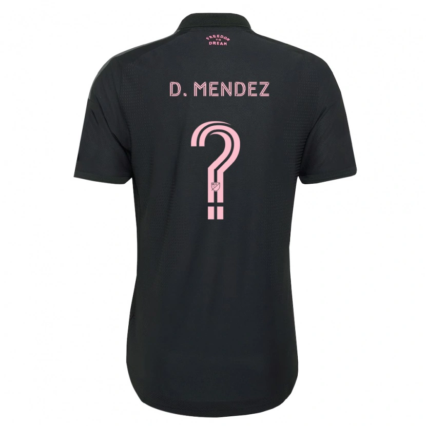 DanxenキッズDylan Mendez#0ピンク黒白アウェイシャツ2026/27ジャージーユニフォーム