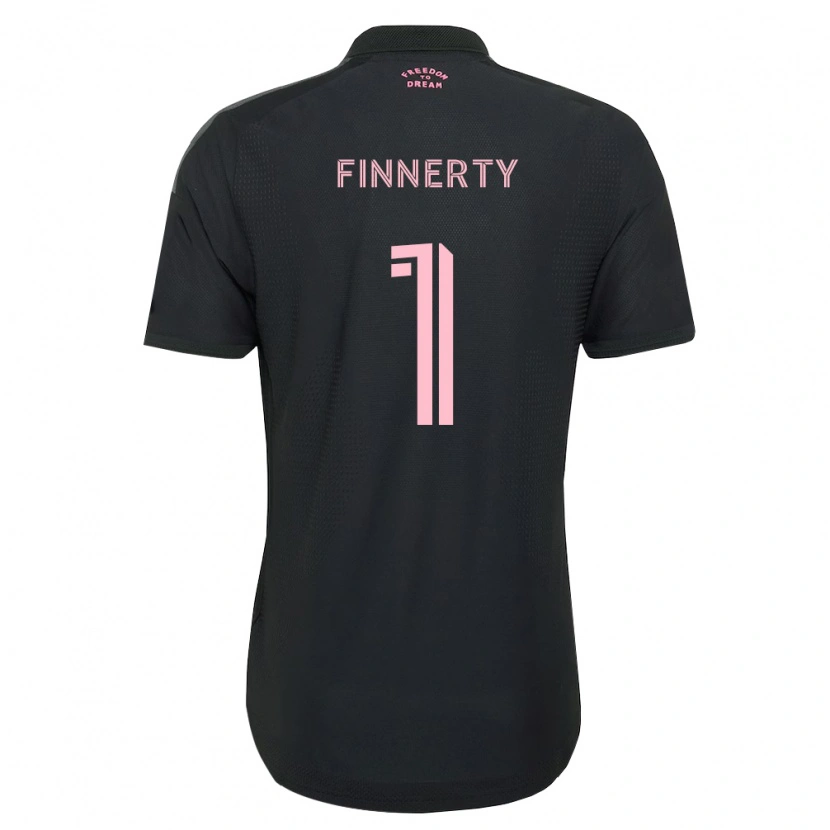 DanxenキッズOwen Finnerty#1ピンク黒白アウェイシャツ2026/27ジャージーユニフォーム