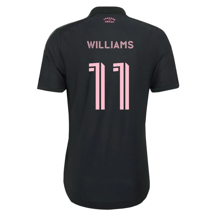 DanxenキッズChaz Williams#11ピンク黒白アウェイシャツ2026/27ジャージーユニフォーム