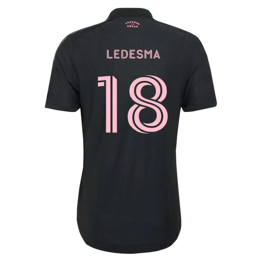 DanxenキッズSantiago Ledesma#18ピンク黒白アウェイシャツ2026/27ジャージーユニフォーム