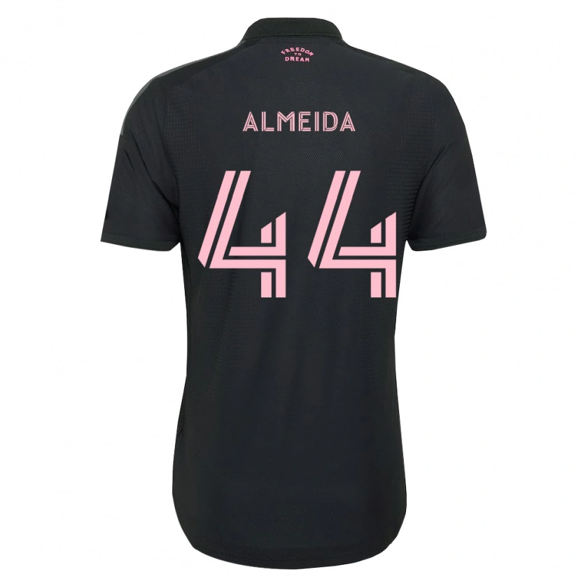 DanxenキッズNicholas Almeida#44ピンク黒白アウェイシャツ2026/27ジャージーユニフォーム