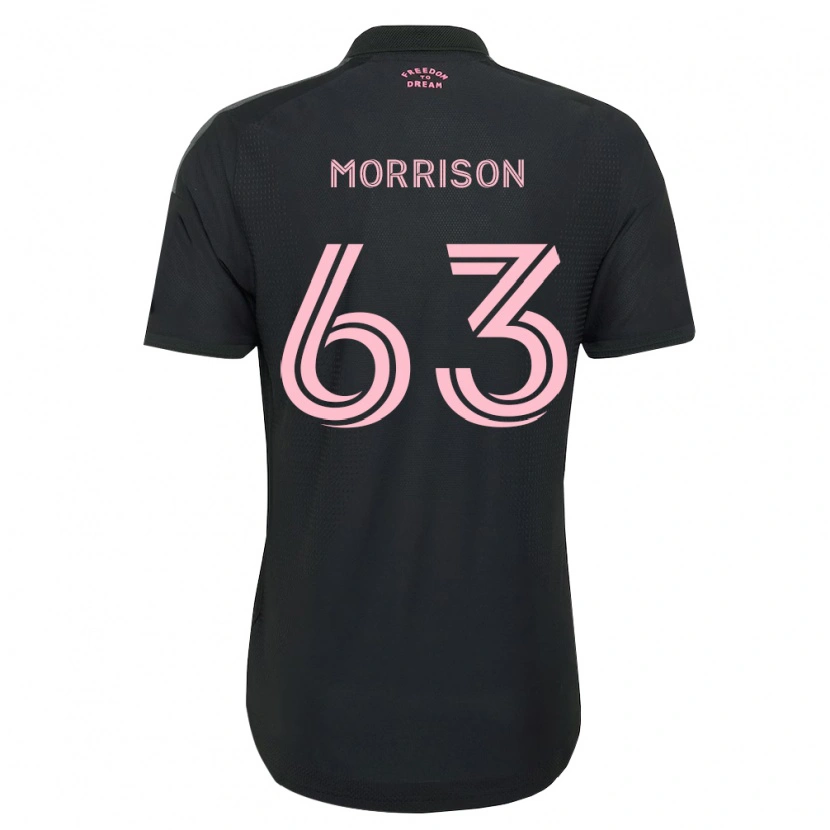 DanxenキッズSloan Morrison#63ピンク黒白アウェイシャツ2026/27ジャージーユニフォーム