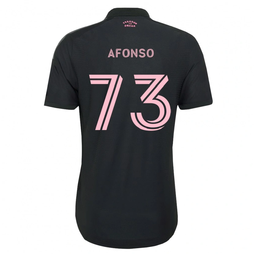 Danxenキッズレオ・アフォンソ#73ピンク黒白アウェイシャツ2026/27ジャージーユニフォーム