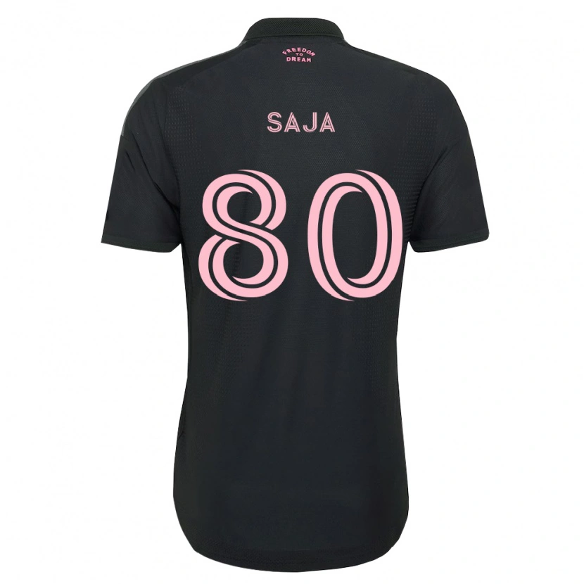 DanxenキッズMateo Saja#80ピンク黒白アウェイシャツ2026/27ジャージーユニフォーム