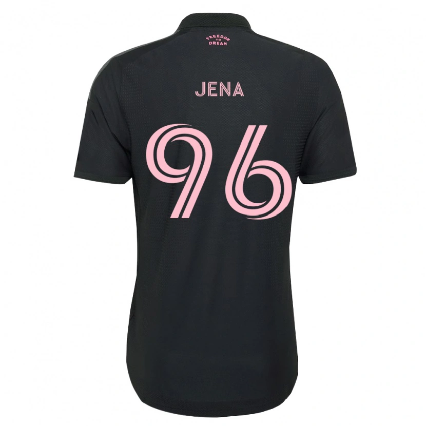 DanxenキッズNessim Jena#96ピンク黒白アウェイシャツ2026/27ジャージーユニフォーム