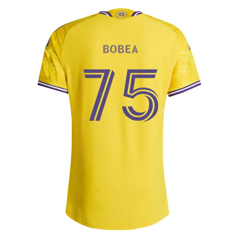 DanxenキッズNicolás Bobea#75黄紫アウェイシャツ2026/27ジャージーユニフォーム