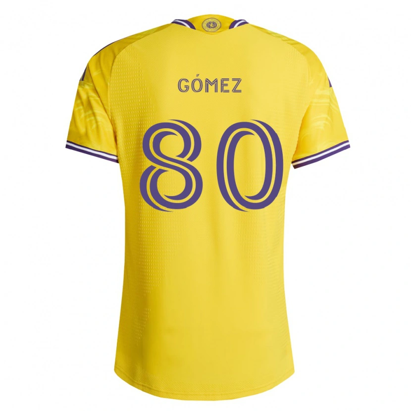 DanxenキッズIgnacio Gómez#80黄紫アウェイシャツ2026/27ジャージーユニフォーム