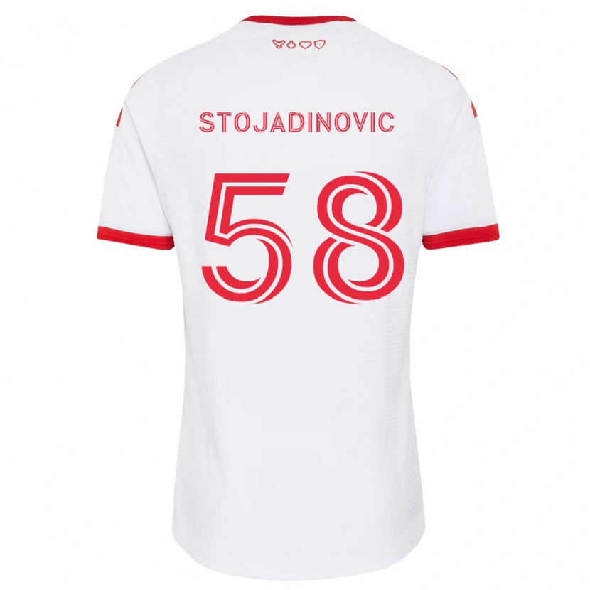 DanxenキッズMarko Stojadinovic#58白赤黒アウェイシャツ2026/27ジャージーユニフォーム