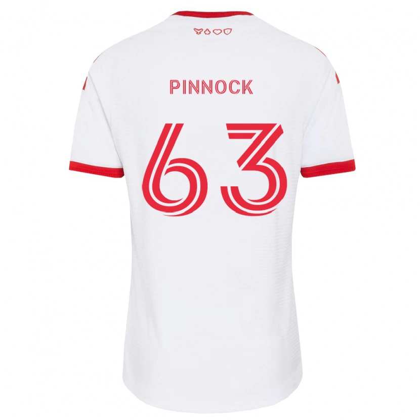DanxenキッズShyon Pinnock#63白赤黒アウェイシャツ2026/27ジャージーユニフォーム