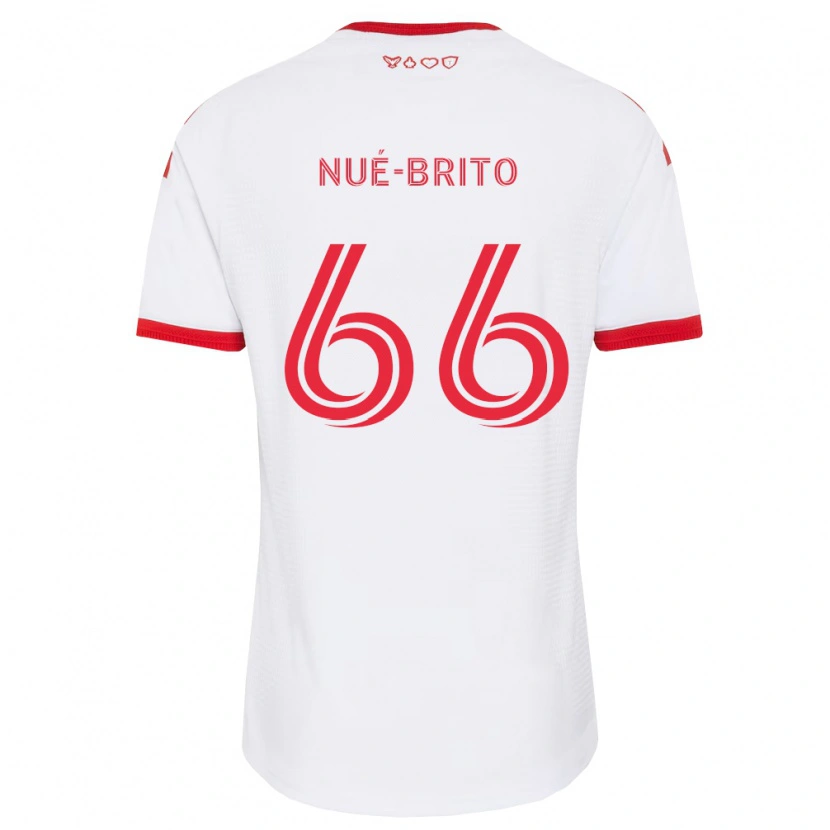 DanxenキッズDiego Nué-Brito#66白赤黒アウェイシャツ2026/27ジャージーユニフォーム
