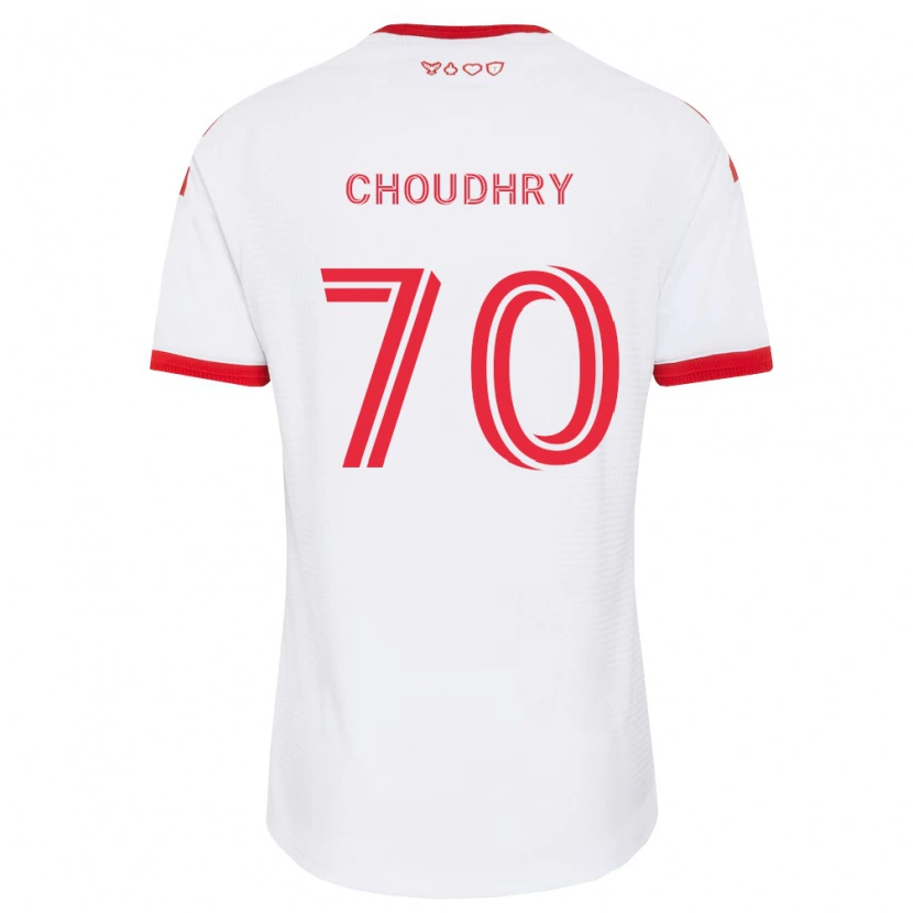 DanxenキッズBenjamin Choudhry#70白赤黒アウェイシャツ2026/27ジャージーユニフォーム