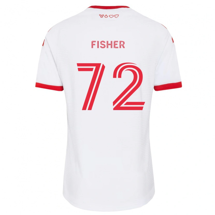 DanxenキッズMark Fisher#72白赤黒アウェイシャツ2026/27ジャージーユニフォーム