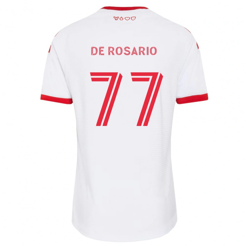 Danxenキッズアディサ・デ・ロザリオ#77白赤黒アウェイシャツ2026/27ジャージーユニフォーム