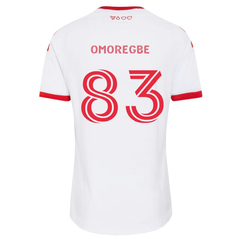 DanxenキッズEdwin Omoregbe#83白赤黒アウェイシャツ2026/27ジャージーユニフォーム