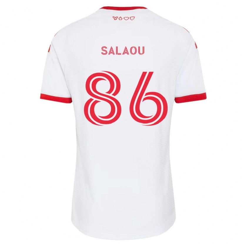 DanxenキッズAbundance Salaou#86白赤黒アウェイシャツ2026/27ジャージーユニフォーム