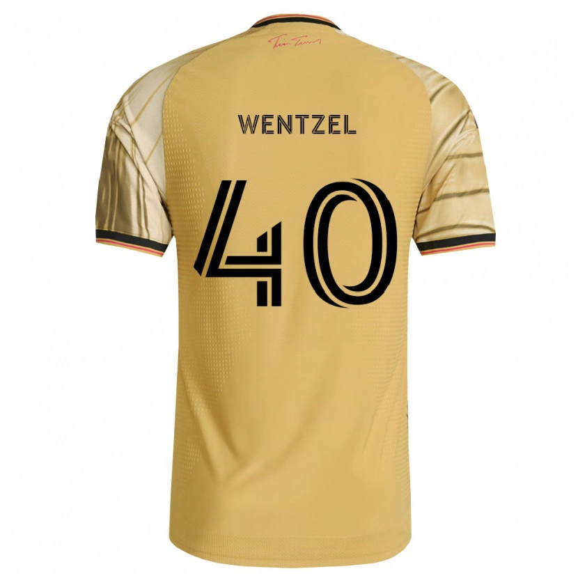 Danxenキッズマイケル・ウェンツェル#40茶黄黒アウェイシャツ2026/27ジャージーユニフォーム