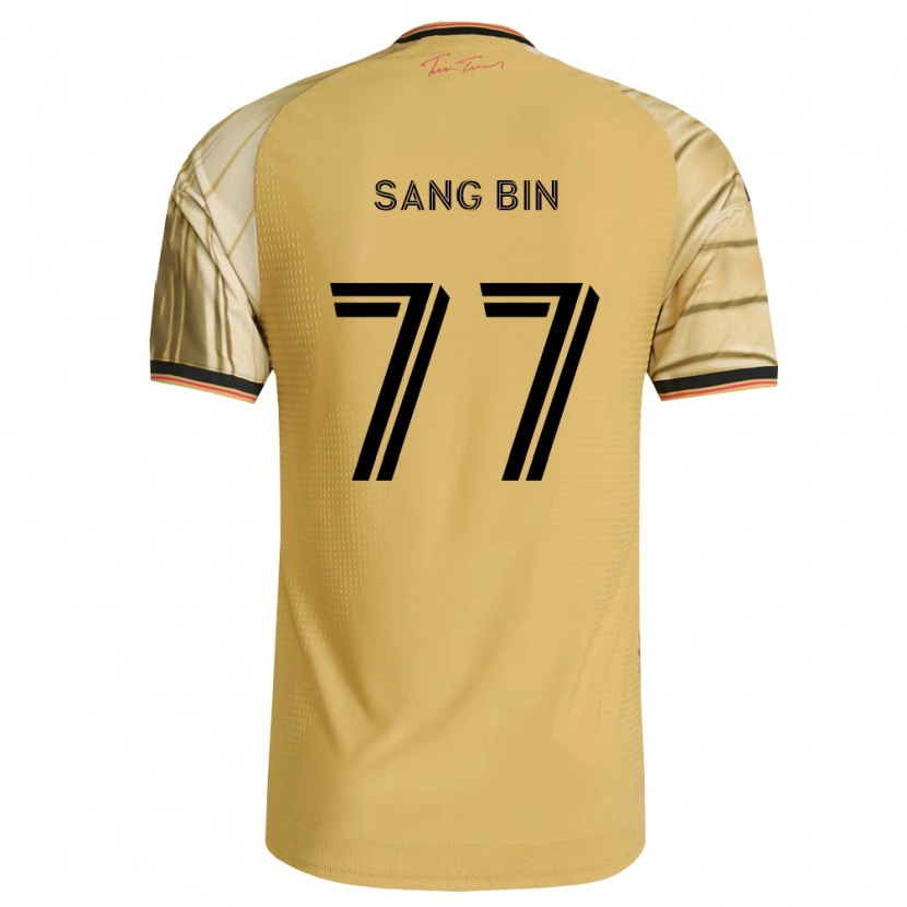 Danxenキッズジョン・サンビン#77茶黄黒アウェイシャツ2026/27ジャージーユニフォーム