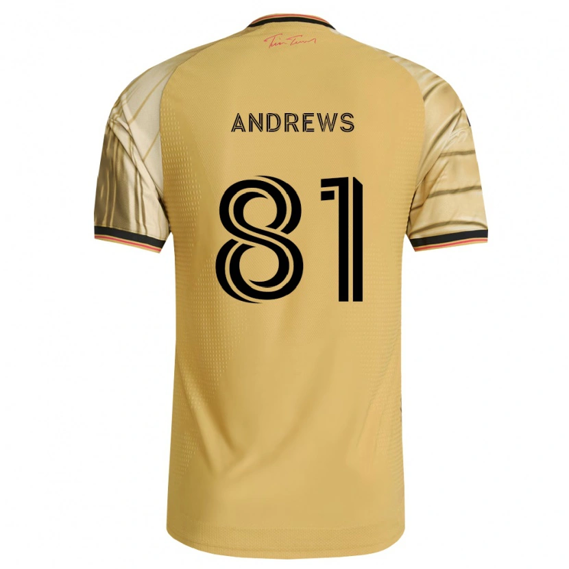 DanxenキッズJoe Andrews#81茶黄黒アウェイシャツ2026/27ジャージーユニフォーム