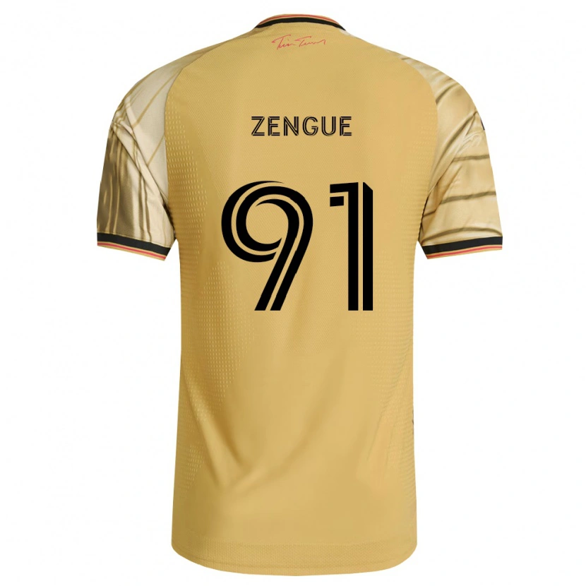 Danxenキッズザック・ゼング#91茶黄黒アウェイシャツ2026/27ジャージーユニフォーム
