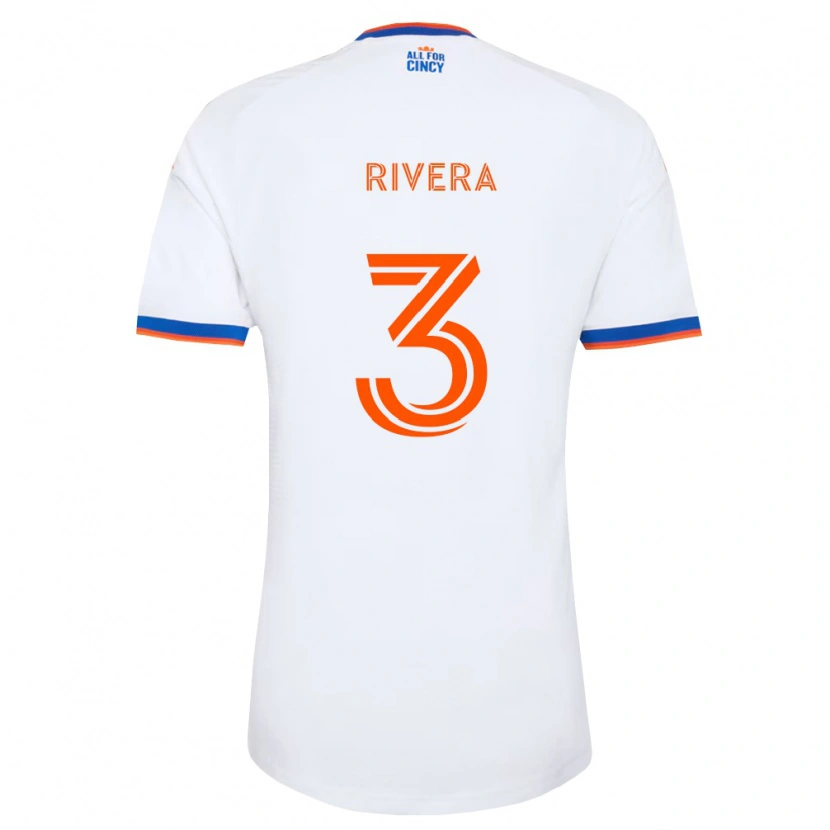 DanxenキッズNicholas Rivera#3白紺オレンジアウェイシャツ2026/27ジャージーユニフォーム
