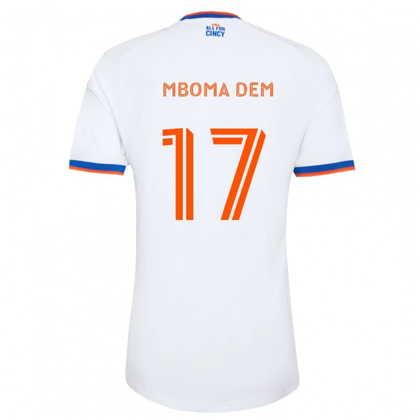 DanxenキッズKenji Mboma Dem#17白紺オレンジアウェイシャツ2026/27ジャージーユニフォーム