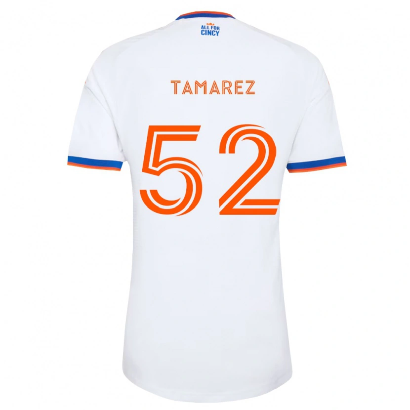 Danxenキッズルーカス・タマレス#52白紺オレンジアウェイシャツ2026/27ジャージーユニフォーム