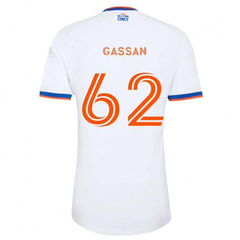 DanxenキッズNoah Gassan#62白紺オレンジアウェイシャツ2026/27ジャージーユニフォーム