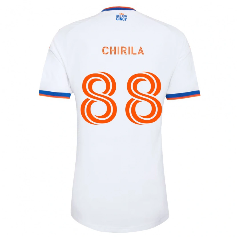 DanxenキッズAndrei Chirilă#88白紺オレンジアウェイシャツ2026/27ジャージーユニフォーム