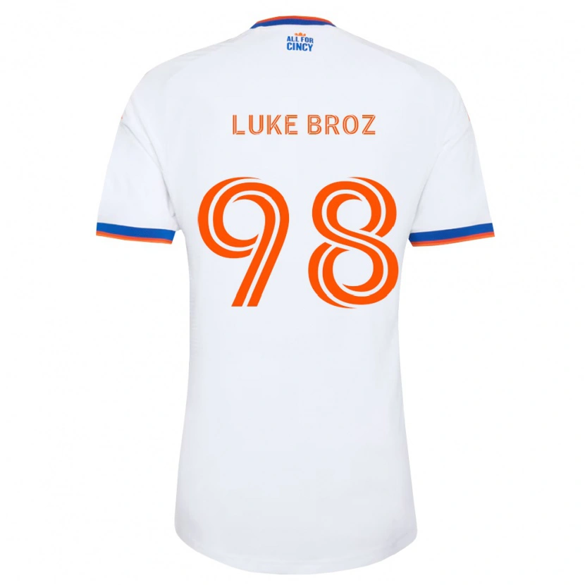 DanxenキッズLuke Broz#98白紺オレンジアウェイシャツ2026/27ジャージーユニフォーム