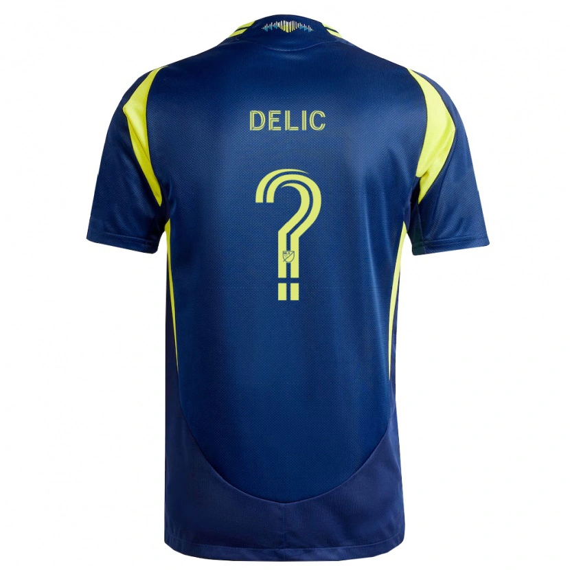 DanxenキッズAmmar Delic#0黄紺アウェイシャツ2026/27ジャージーユニフォーム