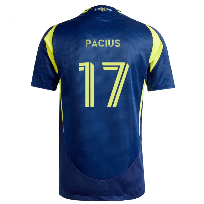DanxenキッズWoobens Pacius#17黄紺アウェイシャツ2026/27ジャージーユニフォーム