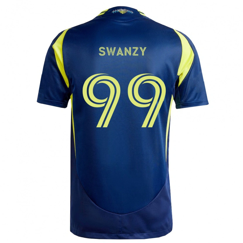 DanxenキッズJoshua Swanzy#99黄紺アウェイシャツ2026/27ジャージーユニフォーム