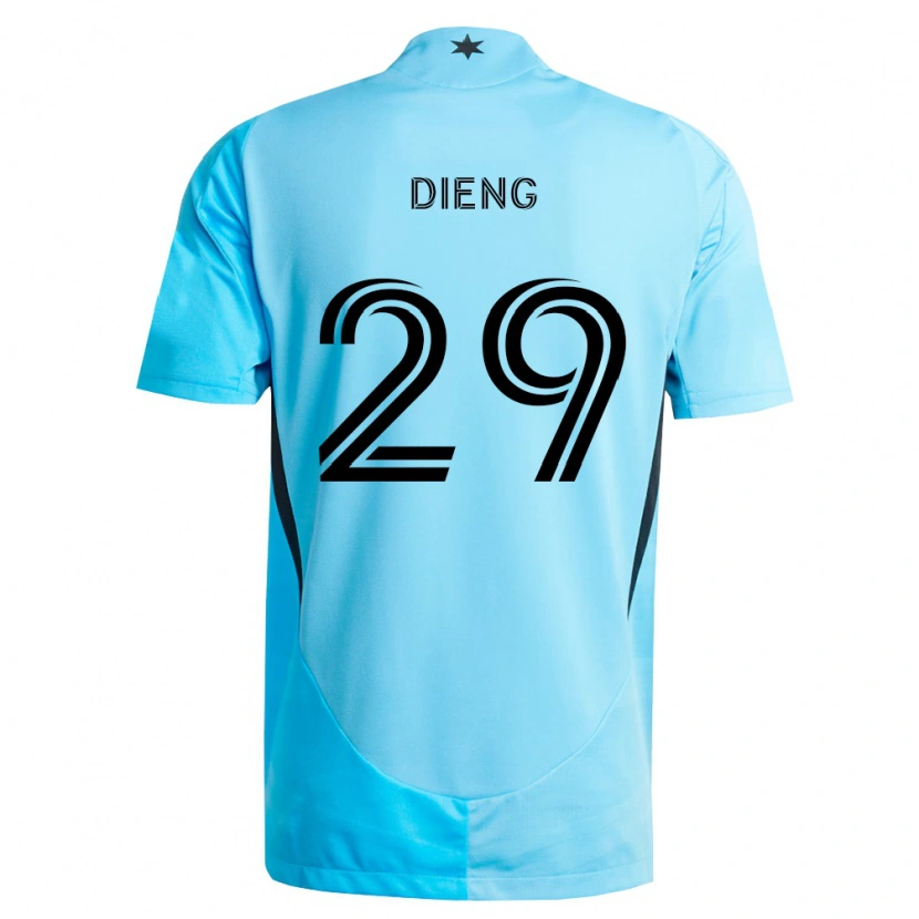 Danxenキッズママドゥ・ディエング#29薄青黒アウェイシャツ2026/27ジャージーユニフォーム