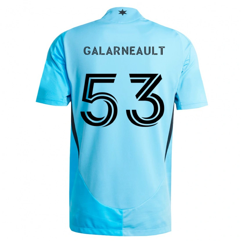 DanxenキッズBenjamin Galarneault#53薄青黒アウェイシャツ2026/27ジャージーユニフォーム