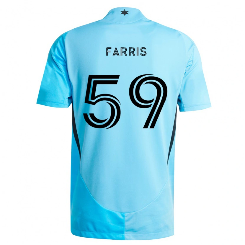 DanxenキッズJohn Farris#59薄青黒アウェイシャツ2026/27ジャージーユニフォーム