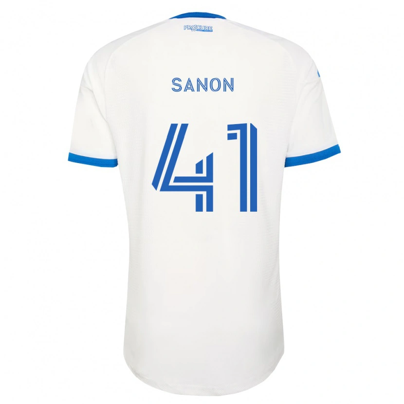 DanxenキッズJérémy Sanon#41空色白アウェイシャツ2026/27ジャージーユニフォーム