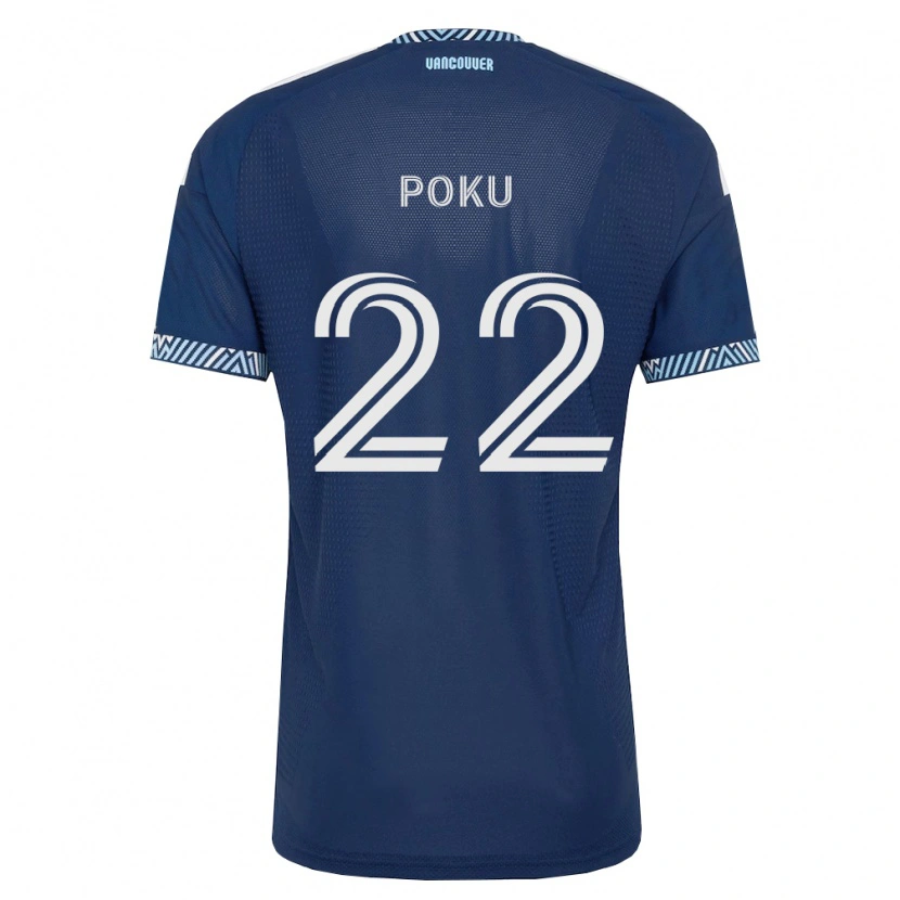 Danxenキッズクワシ・ポク#22濃青白アウェイシャツ2026/27ジャージーユニフォーム