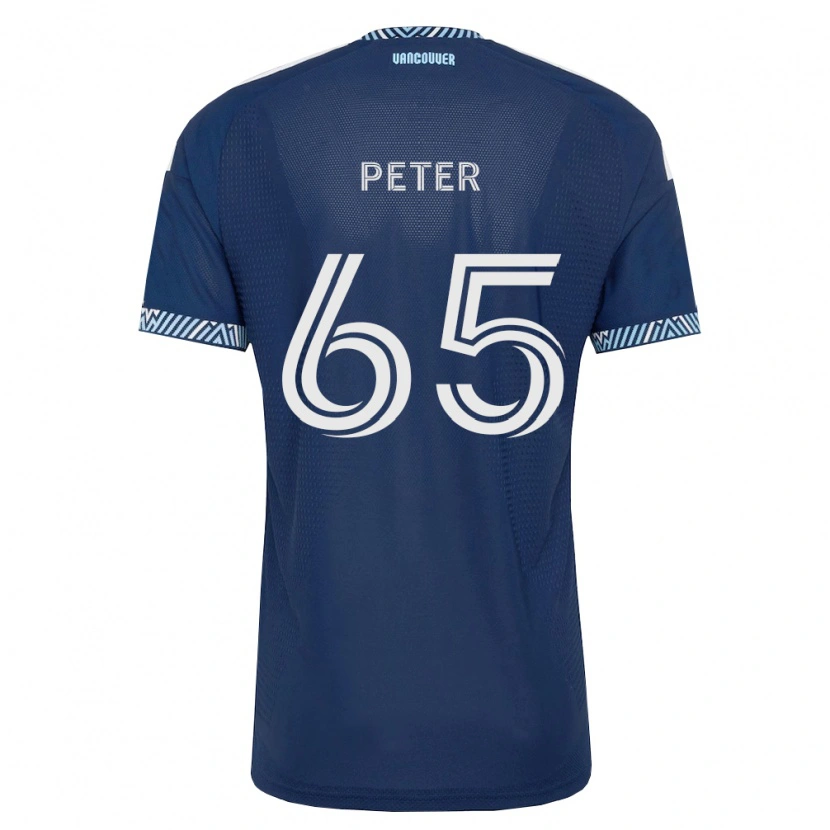 DanxenキッズAnyole Peter#65濃青白アウェイシャツ2026/27ジャージーユニフォーム