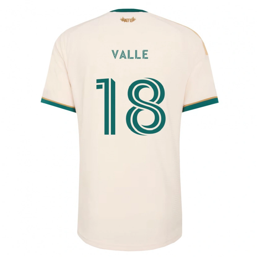 DanxenキッズDaniel Valle#18シャンパン緑アウェイシャツ2026/27ジャージーユニフォーム